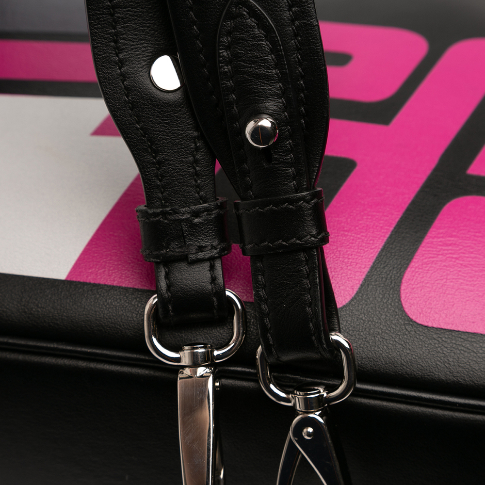 Pre-Loved Prada City Calf Racing Satchel - Picture 10 of 12